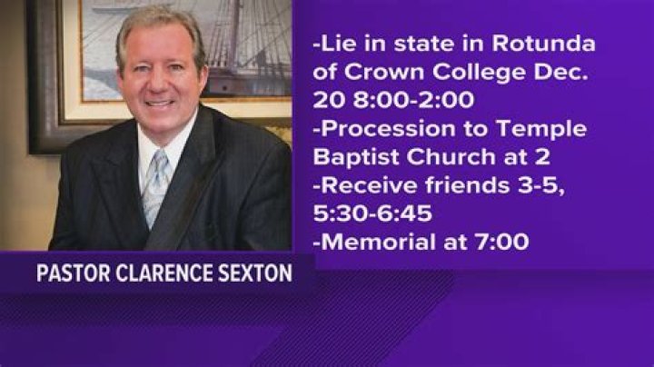 Pastor Clarence Sexton Obituary: Temple Baptist Church Leader, Pastor Clarence Sexton Passes Away