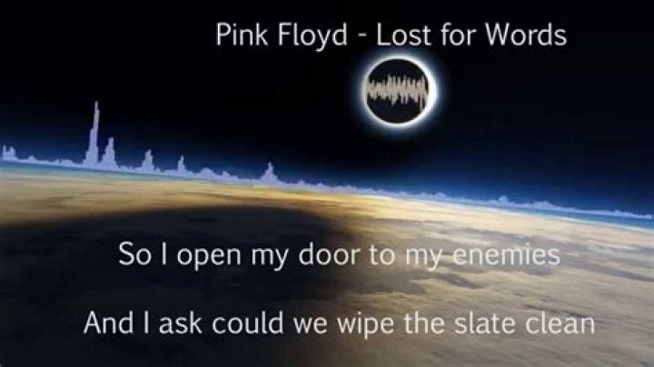 Pink Floyd - Lost For Words Lyrics Meaning