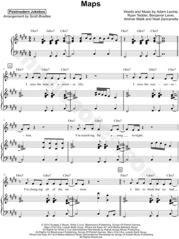 Postmodern jukebox maps lyrics
