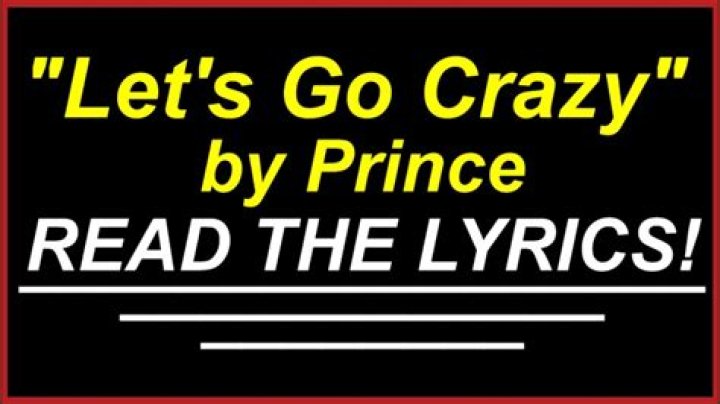 Prince Let's Go Crazy Lyrics