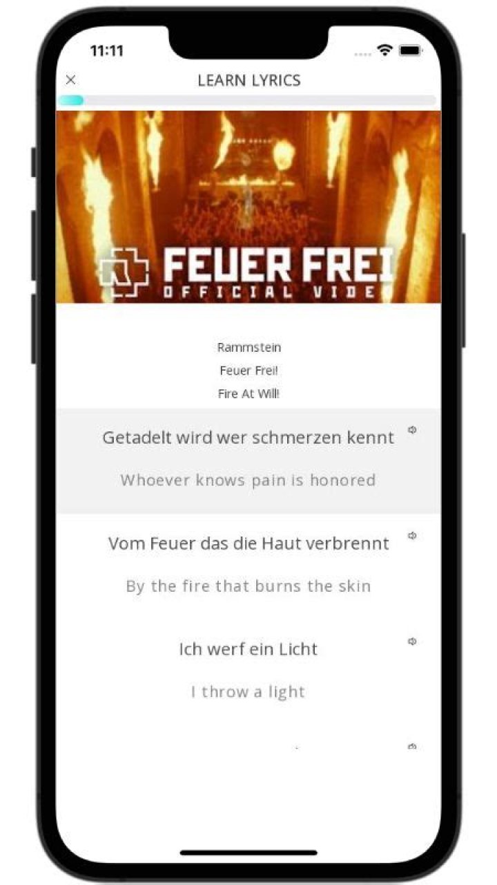 Rammstein Feuer frei! Lyrics English Translation