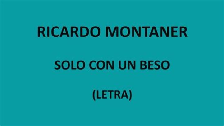 Ricardo Montaner Sólo con un beso Lyrics English Translation