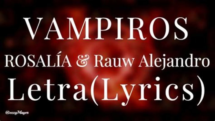 ROSALÍA VAMPIROS Lyrics English Translation