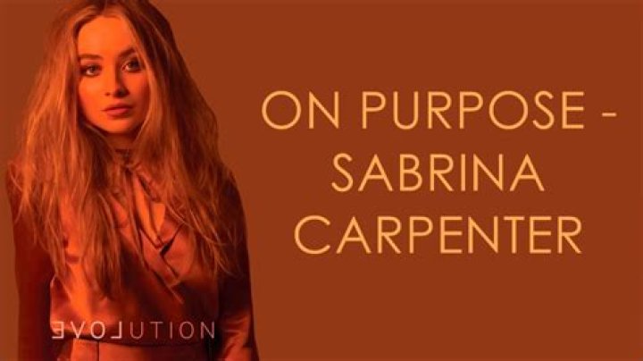Sabrina Carpenter - On Purpose Lyrics Meaning