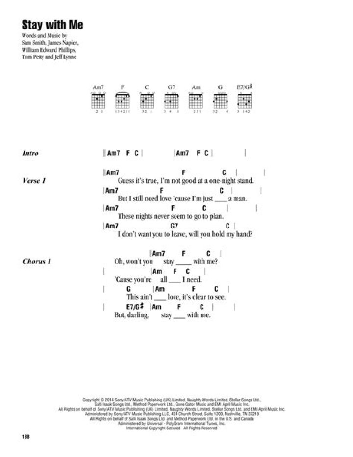 Sam Smith - Stay With Me Lyrics Meaning