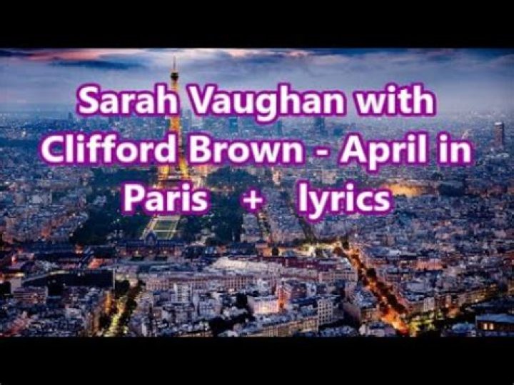 Sarah Vaughan April In Paris Lyrics