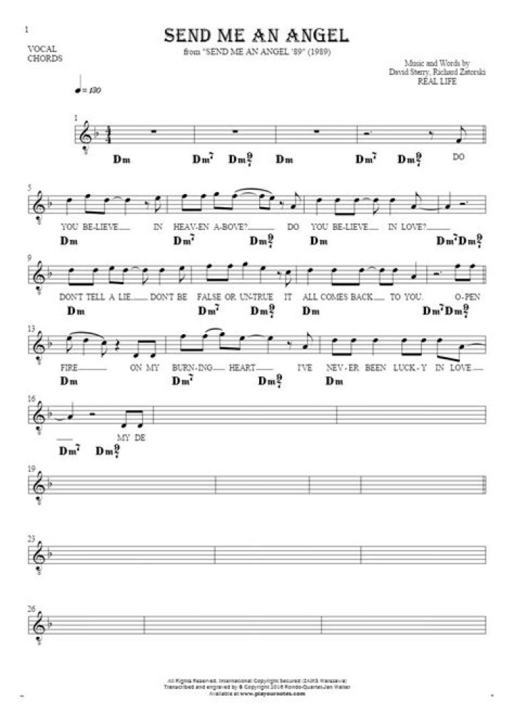 Send Me An Angel Lyrics Meaning