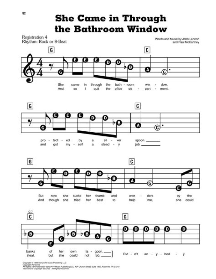 She Came in Through the Bathroom Window Lyrics Meaning