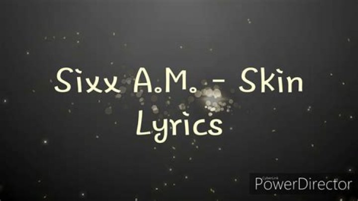 Sixx:A.M. - Skin Lyrics Meaning