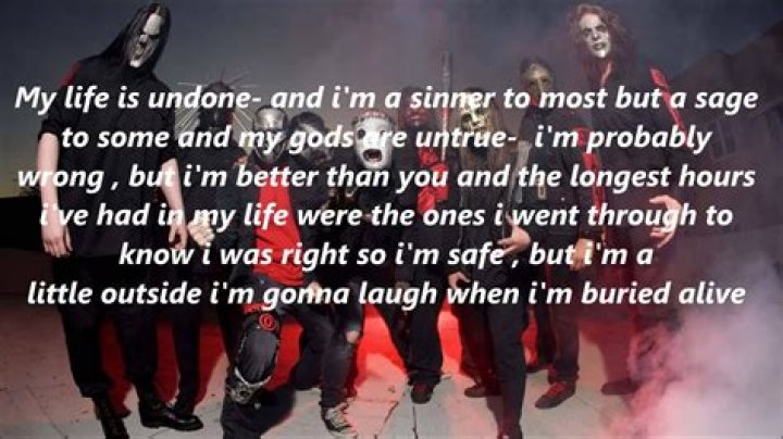 Slipknot - Sulfur Lyrics Meaning