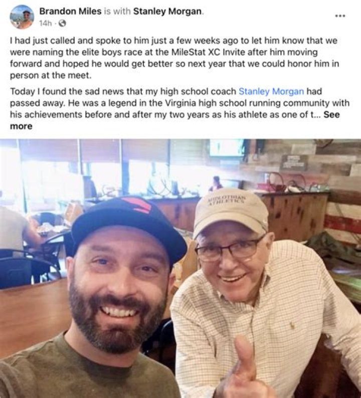 Stan Morgan Obituar:Stan Morgan Midlothian VA Coach and Teacher