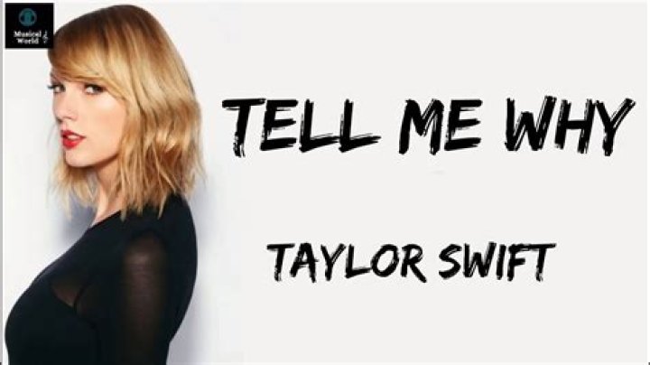 Taylor Swift - Tell Me Why Lyrics Meaning