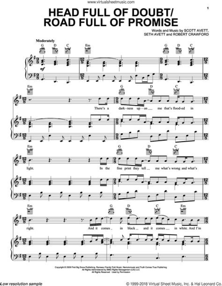 The Avett Brothers - Head Full of Doubt/Road Full of Promise Lyrics Meaning