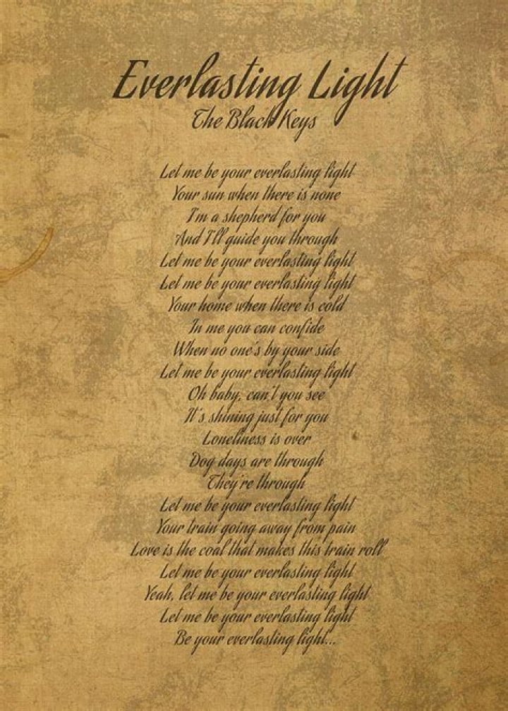 The Black Keys - Everlasting Light Lyrics Meaning