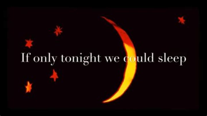 The Cure - If Only Tonight We Could Sleep Lyrics Meaning