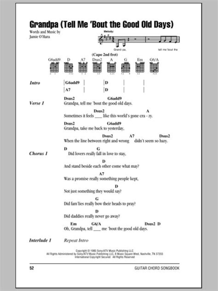 The Judds - Grandpa (Tell Me 'Bout the Good Ol' Days) Lyrics Meaning