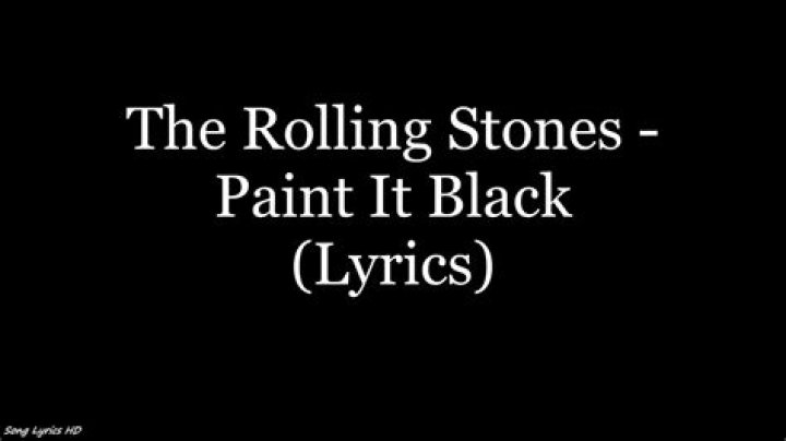 The Rolling Stones - Paint It Black Lyrics Meaning