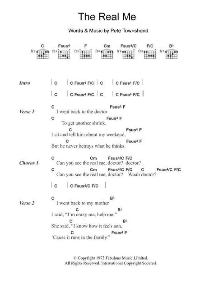The Who - The Real Me Lyrics Meaning