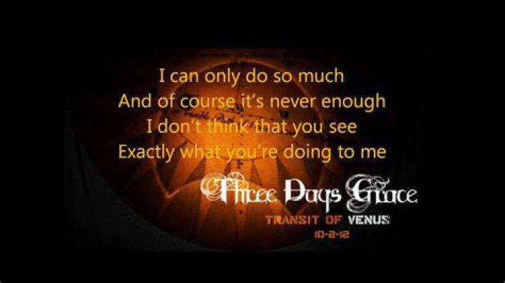 Three Days Grace - Give Me a Reason Lyrics Meaning