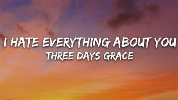 Three Days Grace - I Hate Everything About You Lyrics Meaning