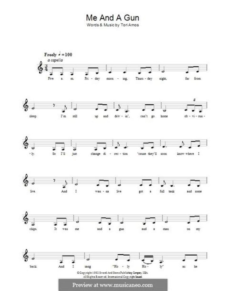 Tori Amos - Me and a Gun Lyrics Meaning