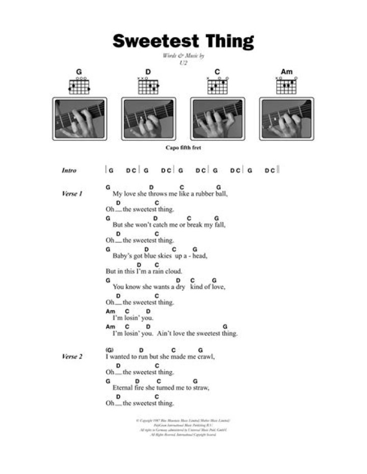 U2 - Sweetest Thing Lyrics Meaning