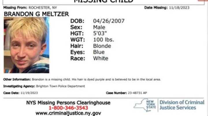 UPDATE: A Missing Teen in Brighton: Help Needed to Locate Brandon G. Meltzer