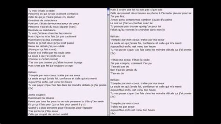 Vitaa Ma Soeur Lyrics English Translation