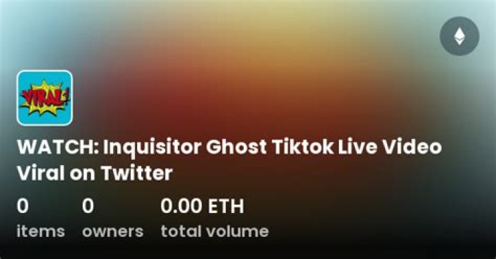 WATCH: Inquisitor Ghost Tiktok Live Video Viral on Twitter