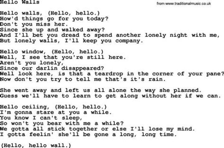 Willie Nelson Hello Walls Lyrics Spanish Translation