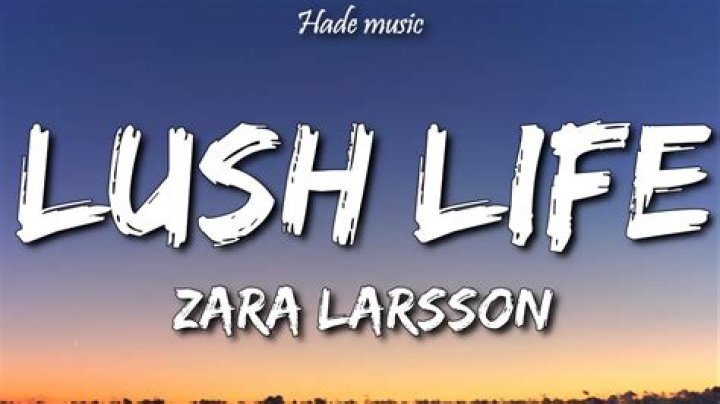 Zara Larsson - Lush Life Lyrics Meaning